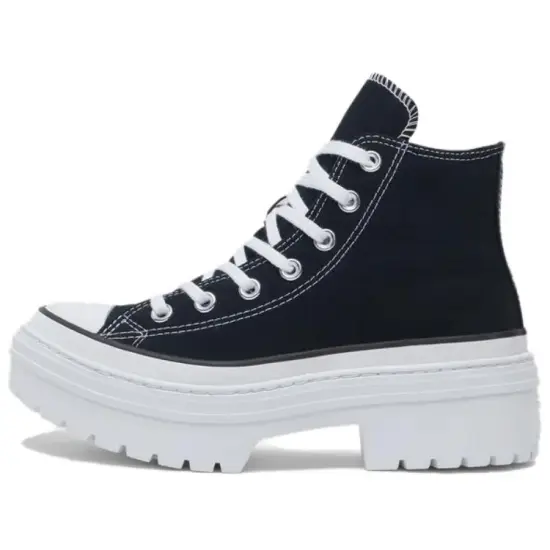 Chuck Taylor All Star Women's Converse Lugged Heel Platform High 'Black White' Women's