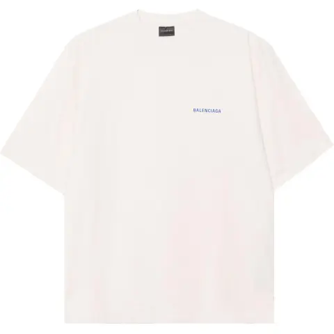 Balenciaga FW20 T Shirt Loose Fit Men's Ecru