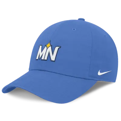Nike Cotton Baseball Caps Men's Blue
