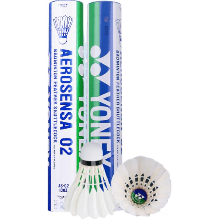 YONEX Duck Feather Shuttlecock 12 Pack Water Duck Feather Match Ball, Training Shuttlecocks
