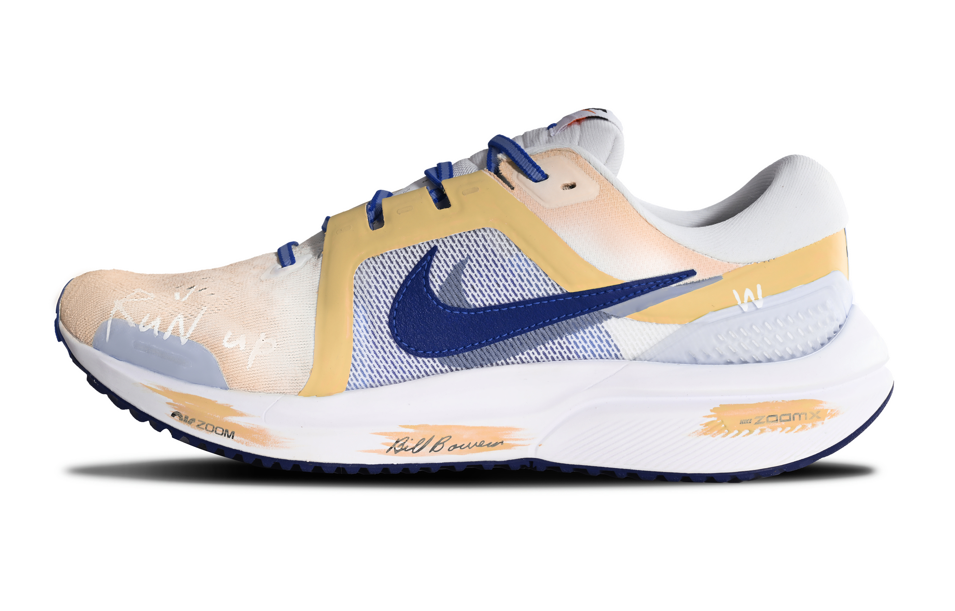 【Индивидуальные кроссовки】 Nike Air Zoom Zoom Vomero 16 слово Матери Градиент Спортивная жизнь прохладная летняя дофамин разрушение нескользящие Низкая банда для отдыха Беговая обувь мужской стиль желтый