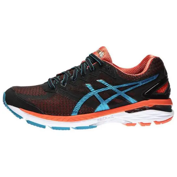 Asics GT 2000 4 Low top Running Shoes Men's Black Orange Blue