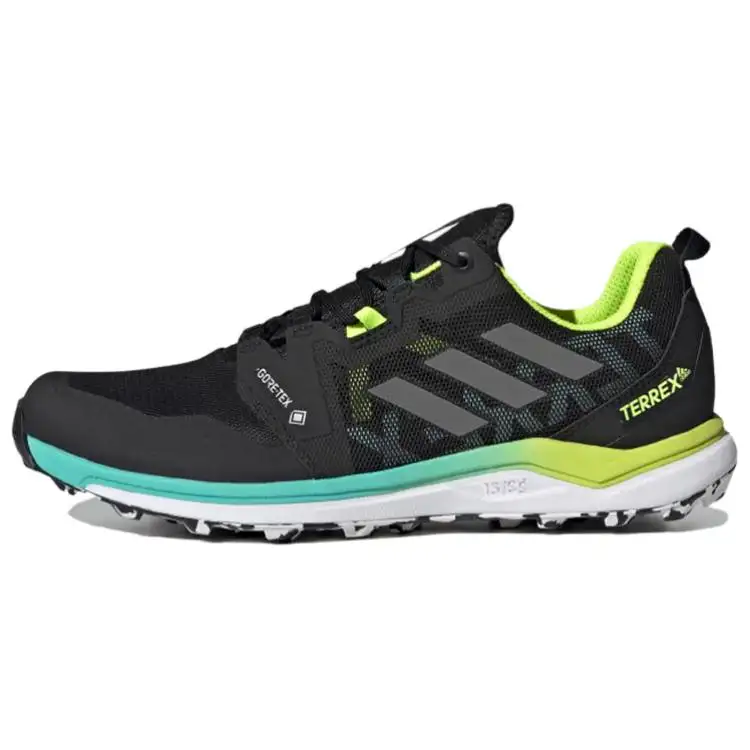 Adidas Terrex Agravic Casual Breathable Low top Running Shoes Men's Black Silver White