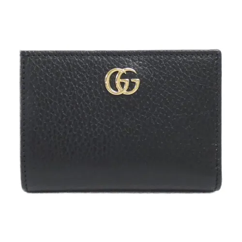 GUCCI GG Marmont Leather Wallet Women's Black