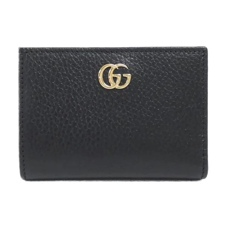 GUCCI GG Marmont Leather Wallet Women's Black
