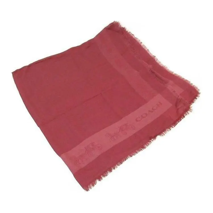 COACH Rayon Knit Scarves Women's Deep Scarlet