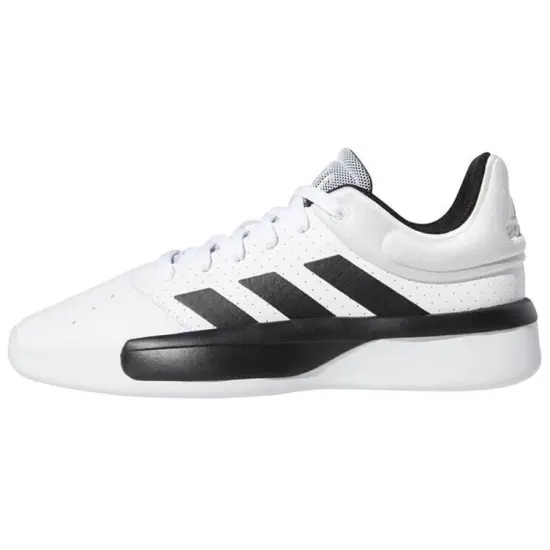 Adidas Pro Adversary Low Anti Slip Wear Resistant Mid Top Basketball Shoes Men's Black White