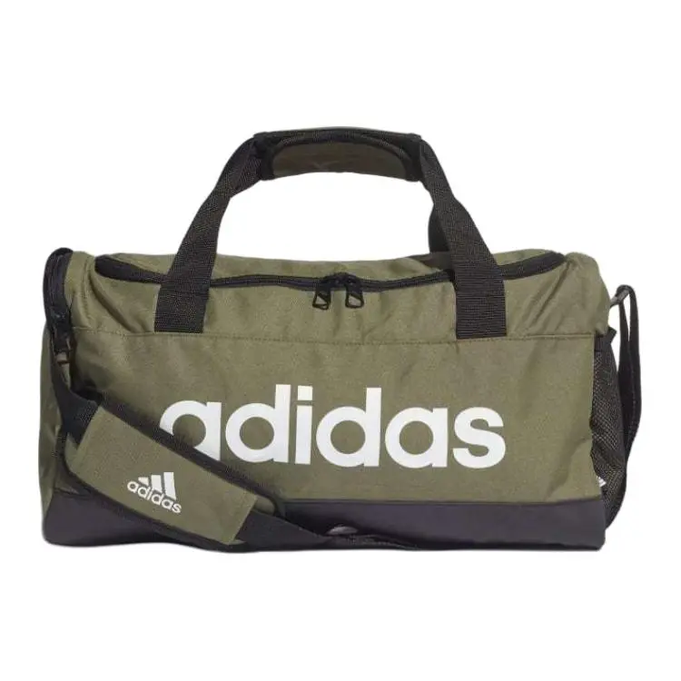 Adidas Recycled Material One Shoulder Crossbody Handheld Travel Bag Small Unisex Army Green & Black & White