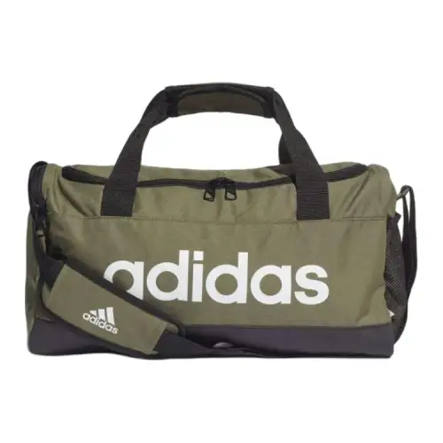 Adidas Recycled Material One Shoulder Crossbody Handheld Travel Bag Small Unisex Army Green & Black & White