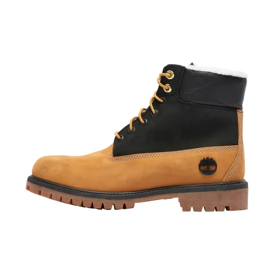 Timberland 6 Inch Fleece Lined Waterproof Boot 'Wheat Black'