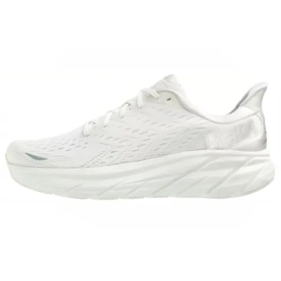HOKA ONE ONE Clifton 8 Wide 'Triple White' Women's