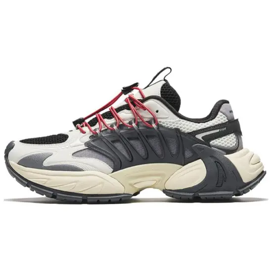 ANTA Casual Shoes Men Low-Top Beige Black
