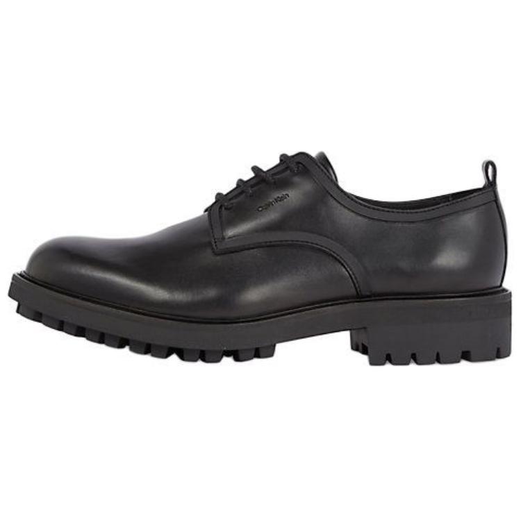 Кожаная эмблема Calvin Klein стандартный Цвести для отдыха обувь мужской стиль черный