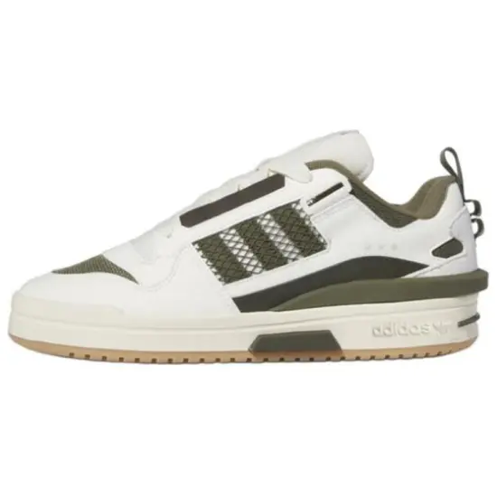 Adidas Originals FORUM Skateboard Shoes Unisex Low-Top White Green