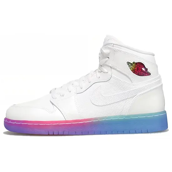 Air Jordan 1 Vintage Basketball Shoes Women's High-top White