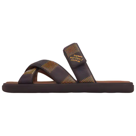 LOUIS VUITTON Slide Slippers Men Brown