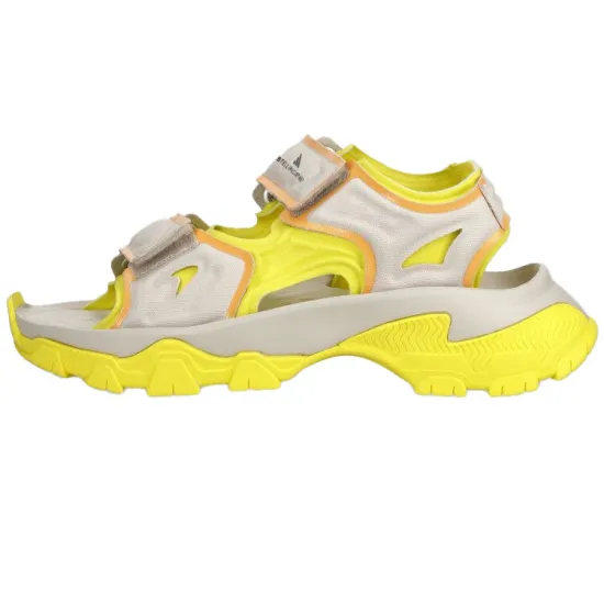 Adidas Hika Outdoor Sandals By Stella Mccartney Chalk Pearl Bright Yellow Hazy Orange Women's