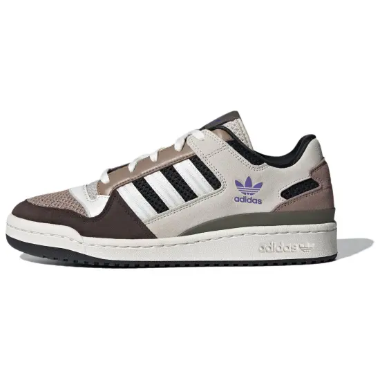 Adidas Originals FORUM Skateboard Shoes Unisex Low-Top Pink Brown/White/Clear Brown