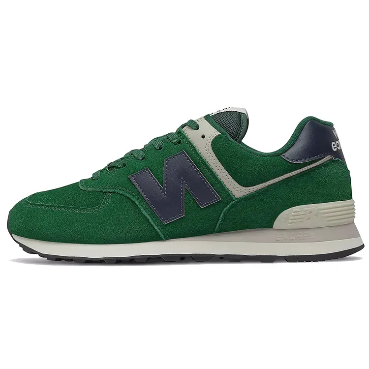 New Balance NB 574 Running Shoes Men's Low Top Green/Black/White
