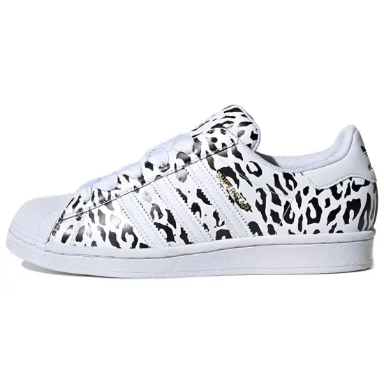 Adidas Superstar Leopard White Women's