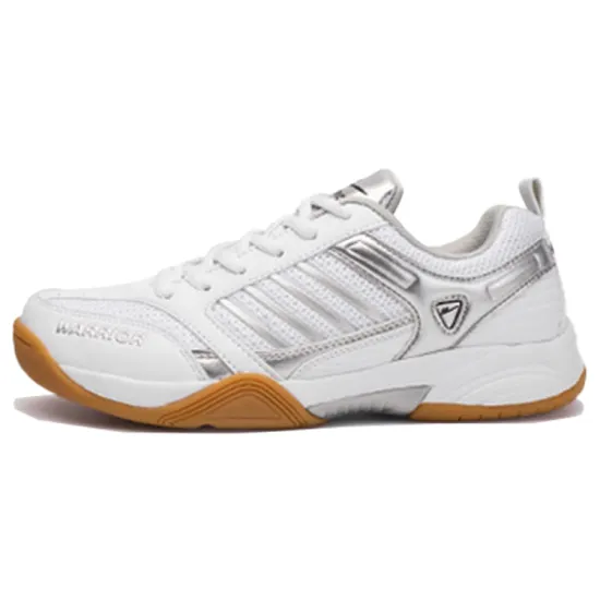 Warrior Warrior Cushioned Anti-Slip Wear-Resistant Breathable Lightweight Low-Top Casual Shoes Unisex White Gray