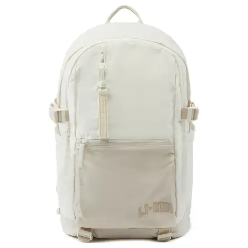 Li Ning Polyester Backpack Unisex Ivory