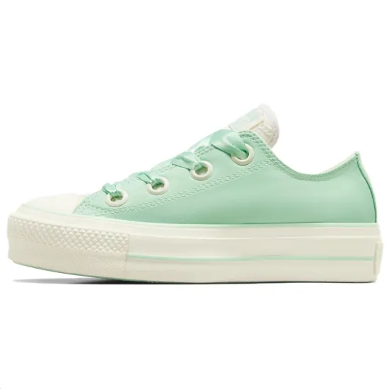 Converse All Star Lift Durable Breathable Low Top Skateboard Shoes Women's Green