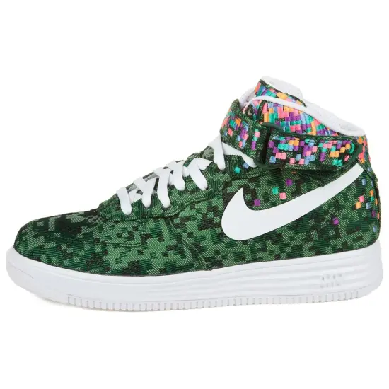 Nike Lunar Force 1 Skateboarding Shoes Men Mid-top Pine Green