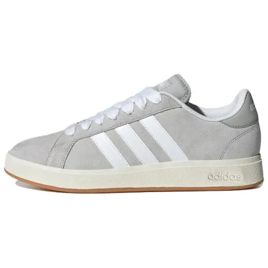adidas GRAND COURT Skateboarding Shoes Unisex Low-top Light Gray/white/resin Yellow