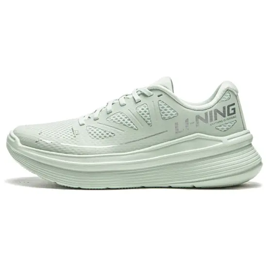 LINING Ling Yue Running Shoes Women's Low-Top Ice Fat Green