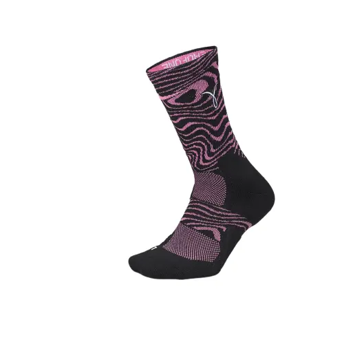 Nike Elite quick-drying medium tube comfortable and cushioning basketball socks for women 1 pair transparent powder/black/white