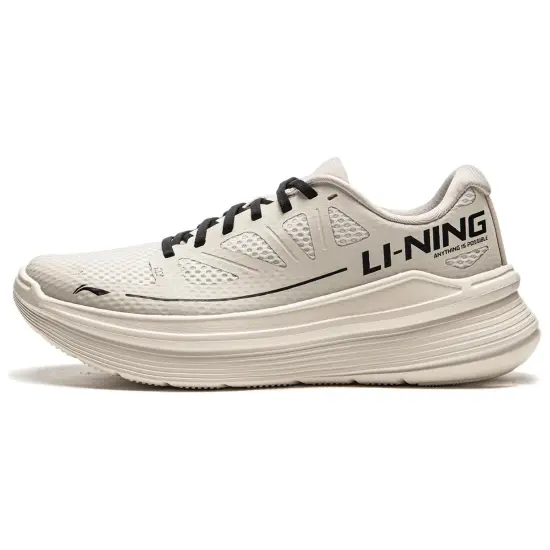 LINING Ling Yue Running Shoes Women's Low-Top Silver Birch Gray