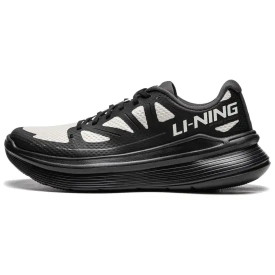 LINING Ling Yue Running Shoes Men Low-Top Silver Fir Gray/Black