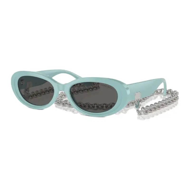 TIFFANY & CO. Oval Frame Chained Sunglasses