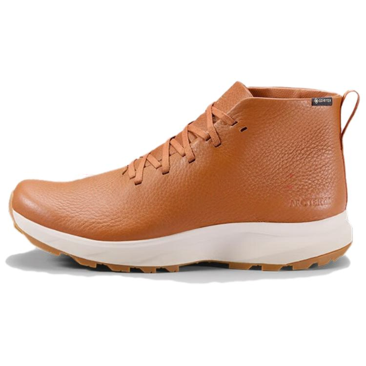 Arcteryx Arc'teryx Solano LTHR shock-absorbing anti-slip mid-cut lifestyle shoes for men and women, brown gray