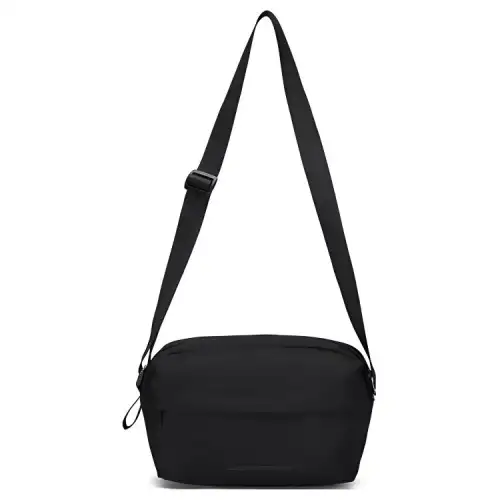 Skechers Fabric Crossbody Bag, Shoulder Bag Unisex Carbon Black