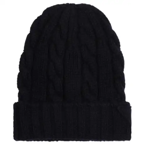 Prada Turn-Up Brim Knitted Beanie