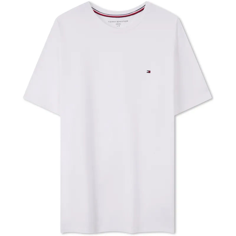 Tommy Hilfiger T Shirts Men's Crew Neck Moderate Straight Fit