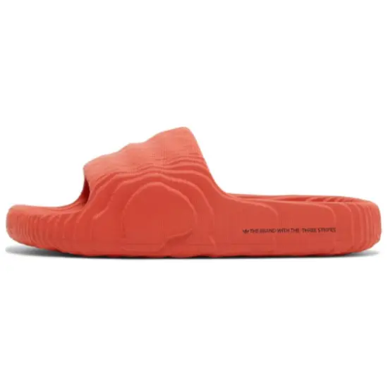 Adidas Originals Adilette 22 Slides Solar Red Core Black