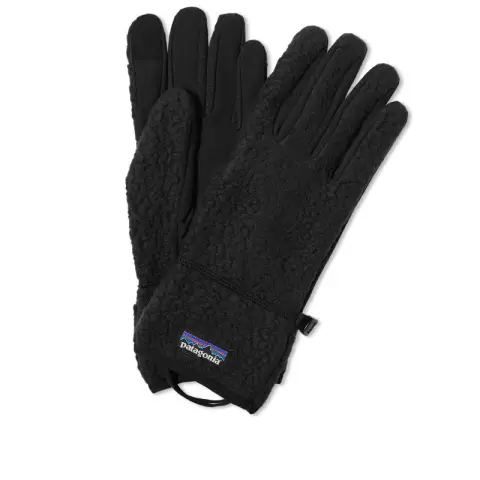 Patagonia Recycled Polyester Knit Gloves Women's Black