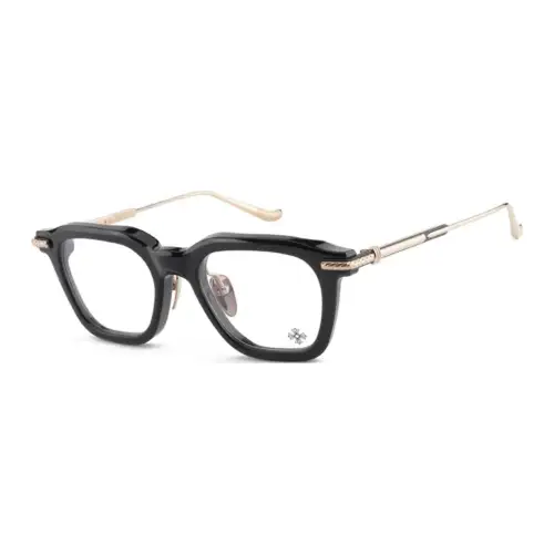 Chrome Hearts Plate Frame 925 Sterling Silver Square Eyeglass Frames Unisex Black