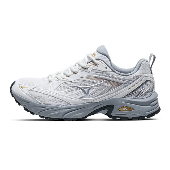 Mizuno FIYI V2 Running Shoes Unisex Low-Top White/Light Gray/Gold
