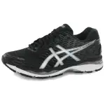 Asics GEL Nimbus 18 Comfortable Textile, Synthetic Leather Low top Running Shoes Women's White Black