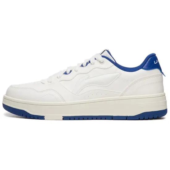 LINING Tianji Soft Skateboard Shoes Men Low-Top Mist White