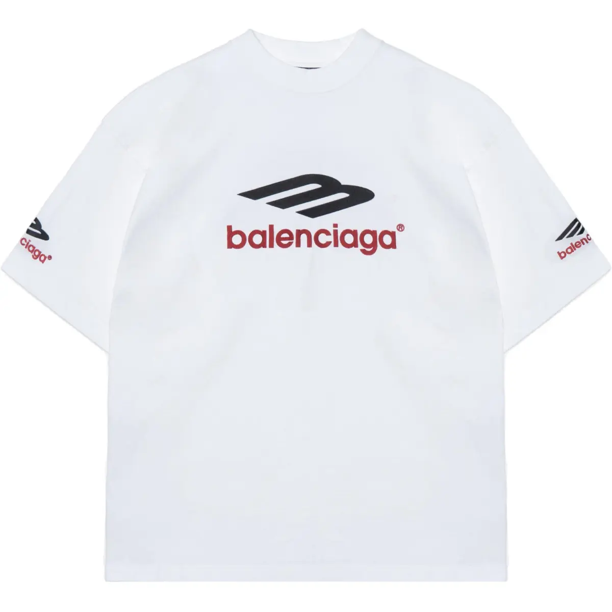 Balenciaga 3B Sports Icon FW23 T Shirt Loose Fit Unisex White