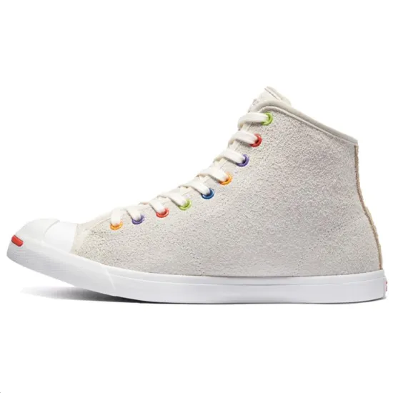 Converse Jack Purcell Canvas Shoes Unisex High-top Plush White