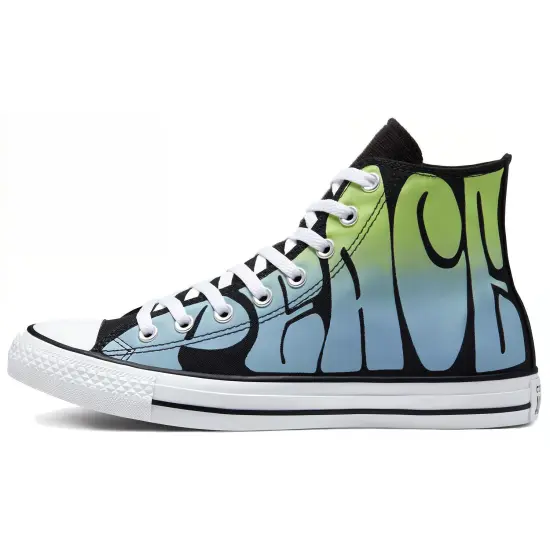 Converse Chuck Taylor All Star Canvas Shoes Unisex High-top Black/Green/White