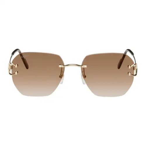 Cartier Eyewear Signature C Rimless Sunglasses