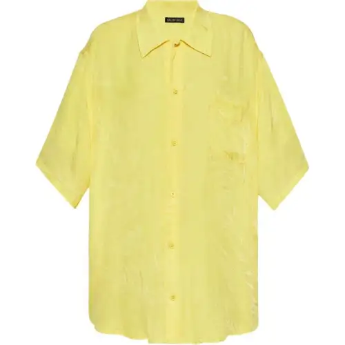 Balenciaga Collared Short Sleeve Shirt