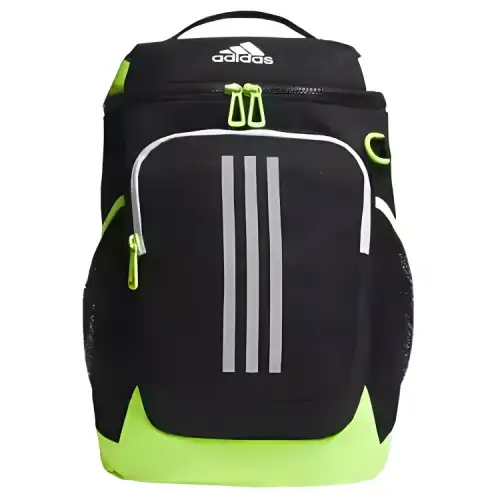 Adidas Polyester Backpack Regular Men's Black & Bright Lemon
